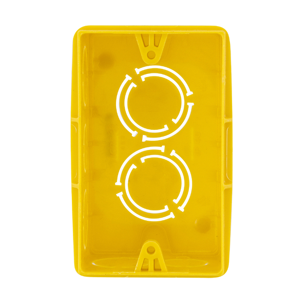 CAIXA P/LUZ EMBUTIR 4 X 2 TIGRE AMARELA UN - 2