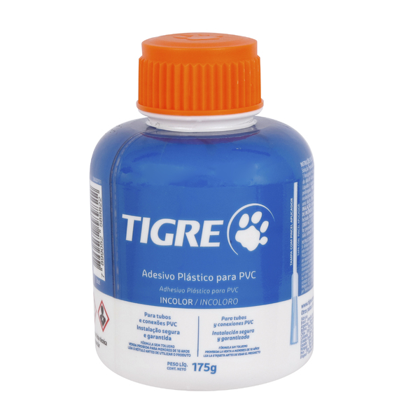 COLA ADESIVA TIGRE P/TUBO PVC 175 G UN - 3