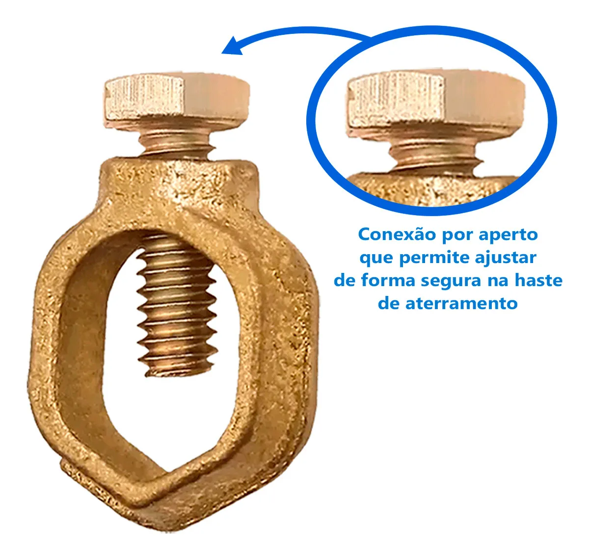 CONECTOR P/HASTE DE COBRE 5/8 UN - 2