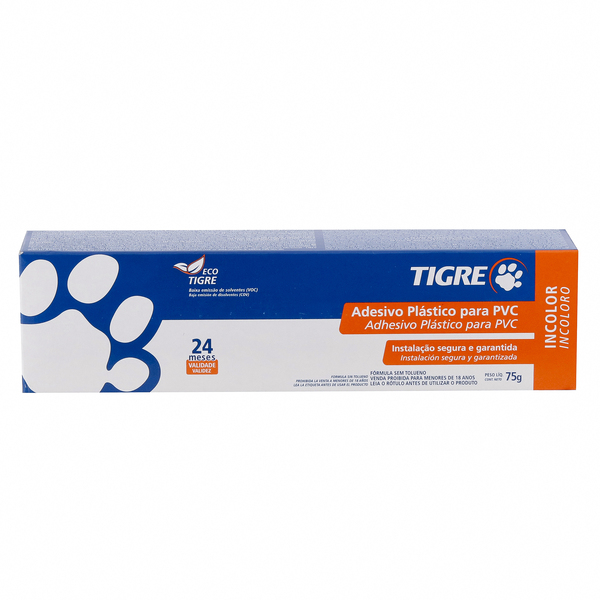 COLA ADESIVA TIGRE P/TUBO PVC 75 G UN