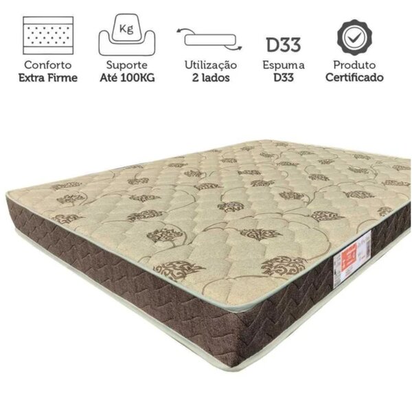 COLCHAO SOLTEIRO ORTHOFLEX D33 088X188X017 COMFORT - 1