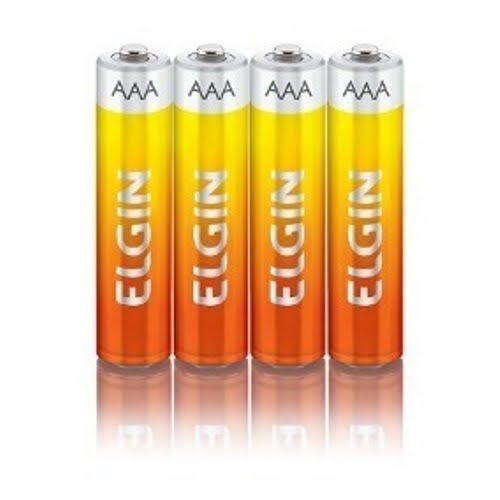 PILHA ZINCO PEQUENA AAA ELGIN C/4 UND - 4