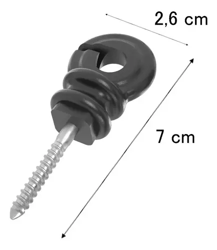 ISOLADOR P/CERCA ELETRICA GANCHO 7CM - 5