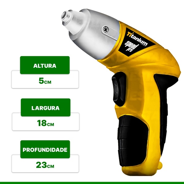 Parafusadeira a Bateria 4,8V Bivolt, da marca Titanium - 3